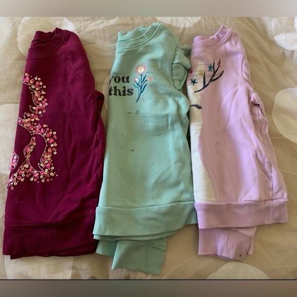 jumping beans Other - Sonoma Jumping Beans Girls 6 Sweatshirt Fleece Unicorn Deer LS Mint Burgundy